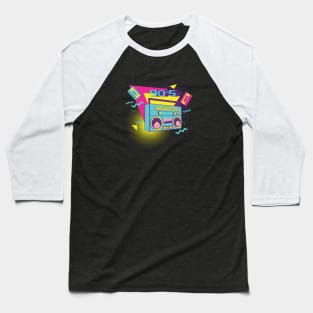 Blue boombox with cassette Baseball T-Shirt